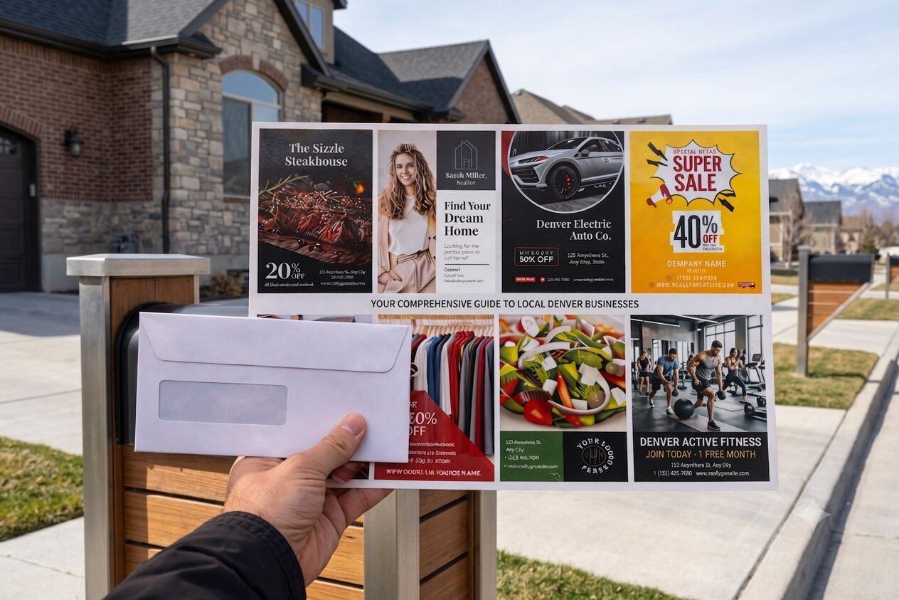 A home mailbox, where the community card lands